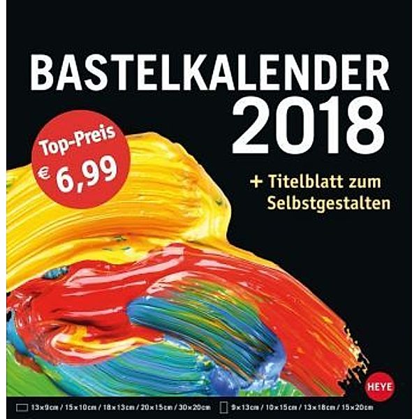 Bastelkalender groß schwarz 2018