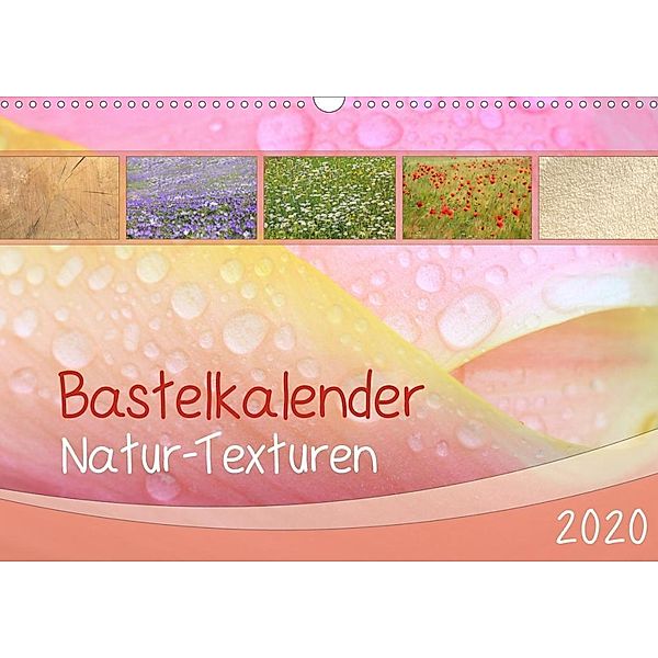 Bastelkalender Natur-Texturen 2020 (Wandkalender 2020 DIN A3 quer)