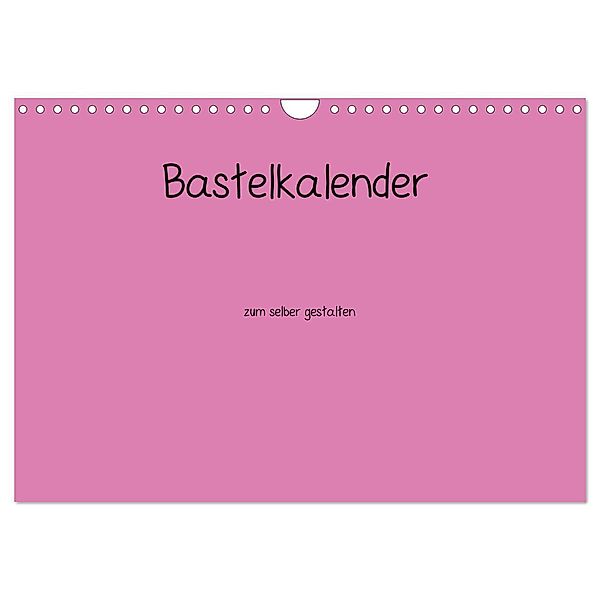 Bastelkalender - Pink (Wandkalender 2024 DIN A4 quer), CALVENDO Monatskalender, Nina Tobias