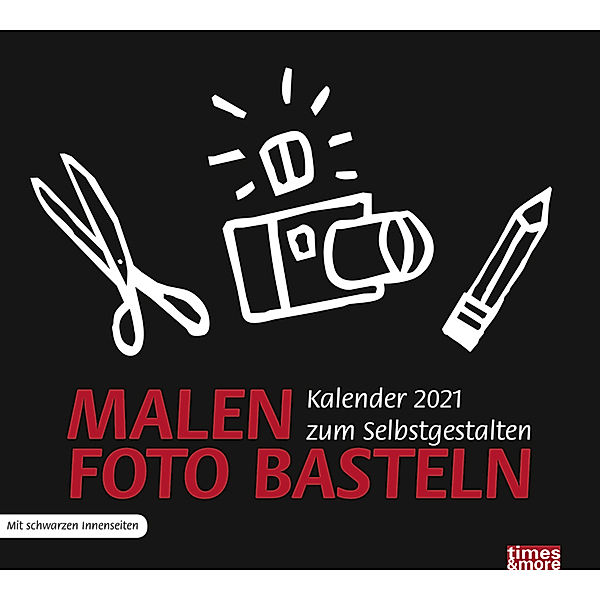 Bastelkalender schwarz 2021