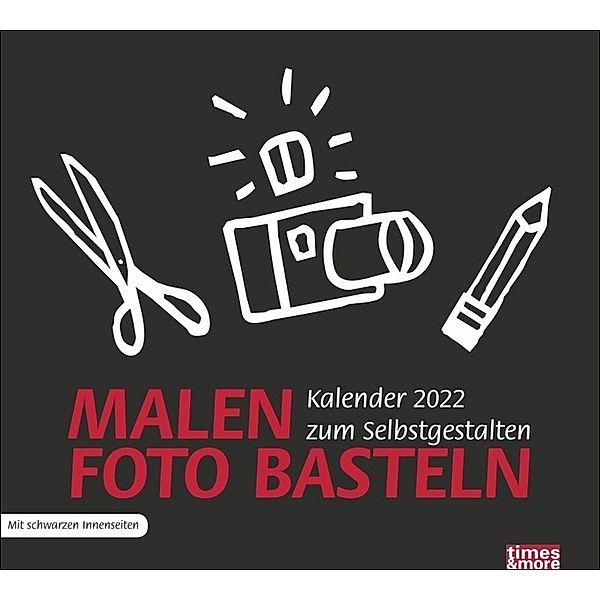 Bastelkalender schwarz 2022