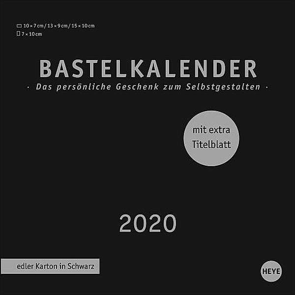 Bastelkalender schwarz klein 2020