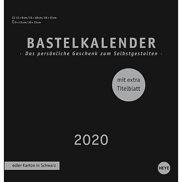 Bastelkalender schwarz mittel 2020