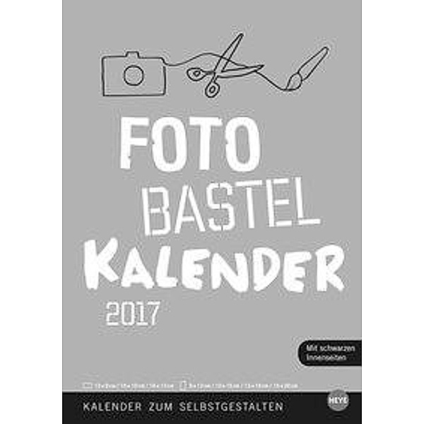 Bastelkalender silber A4 2017