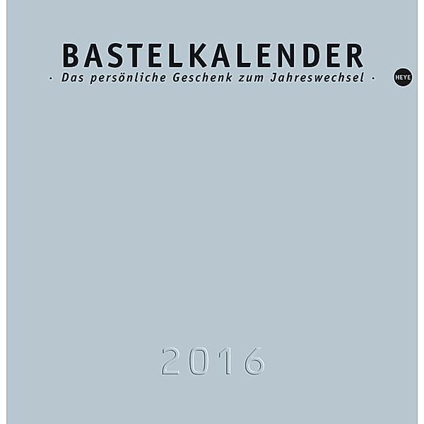 Bastelkalender silber groß 2016