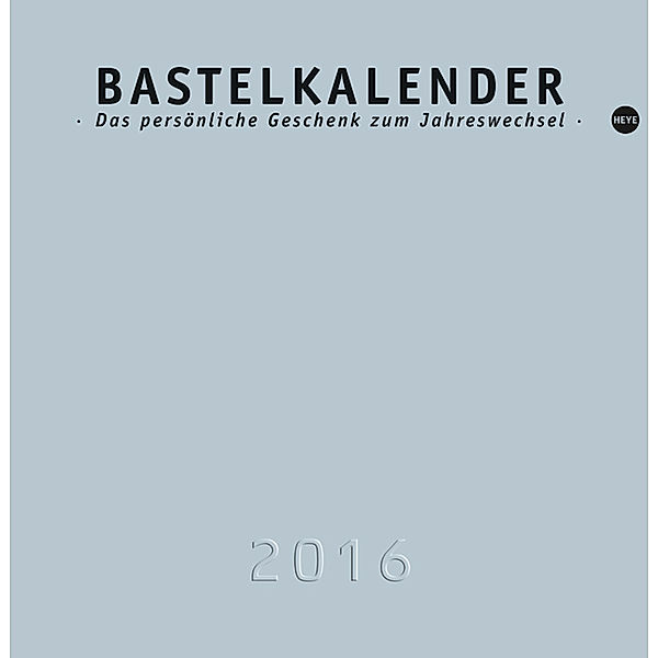 Bastelkalender silber klein 2016