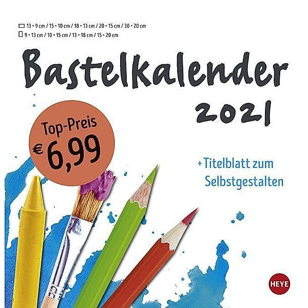 Bastelkalender weiß groß 2021