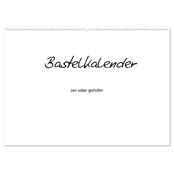 Bastelkalender - Weiss (Wandkalender 2024 DIN A2 quer), CALVENDO Monatskalender, Nina Tobias