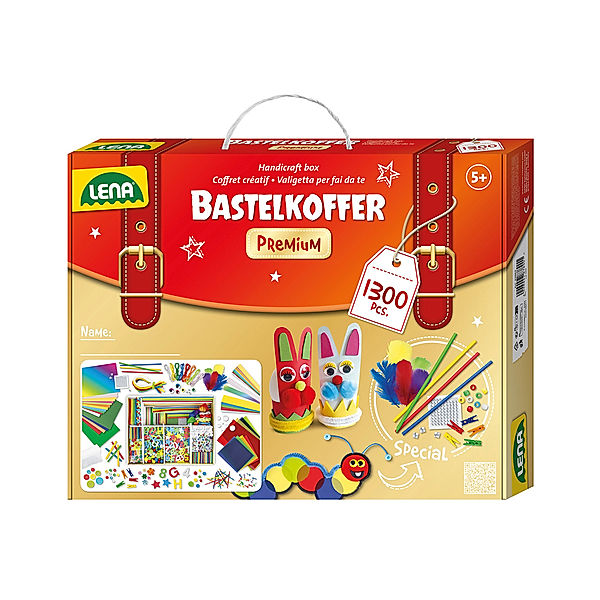 LENA® Bastelkoffer PREMIUM 1300-teilig