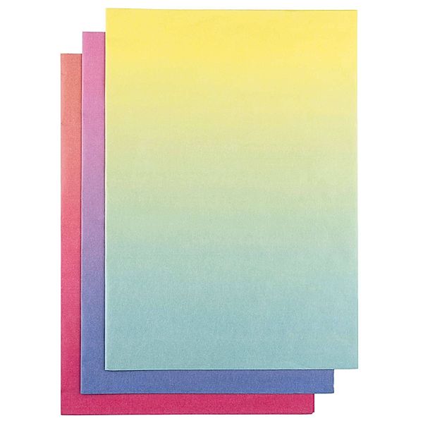 folia Bastelpapier BLUMENSEIDE-RAINBOW (50x70cm) 30 Blatt