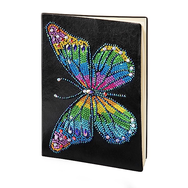 Bastelset Diamond Painting  Papillon, Notizbuch DIN A5