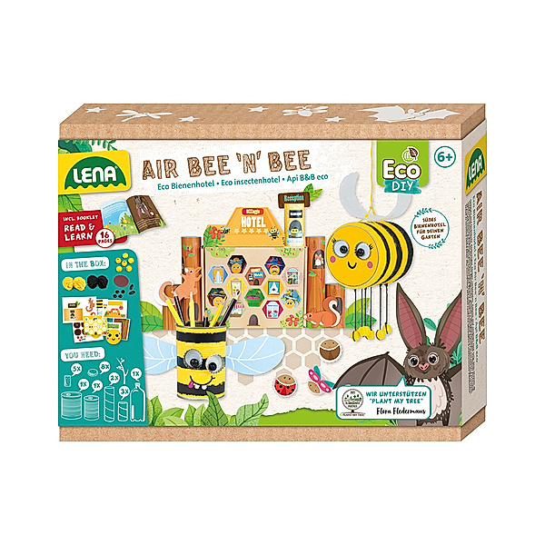 LENA® Bastelset ECO UPCYCLING - AIR BEE'N'BEE in bunt