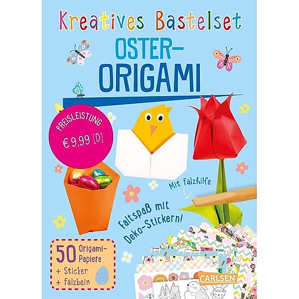 Bastelset für Kinder: Kreatives Bastelset: Oster-Origami