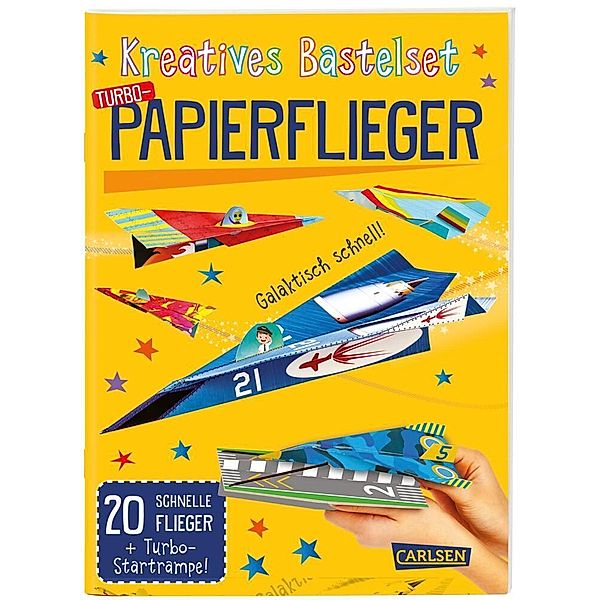 Bastelset für Kinder: Kreatives Bastelset: Turbo-Papierflieger