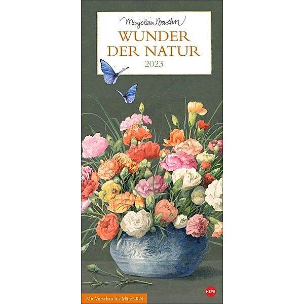 Bastin Wunder der Natur Planer 2023. Wandkalender mit süssen Tierfotos. Liebevoll illustrierter Terminkalender 2023 zum E, Marjolein Bastin