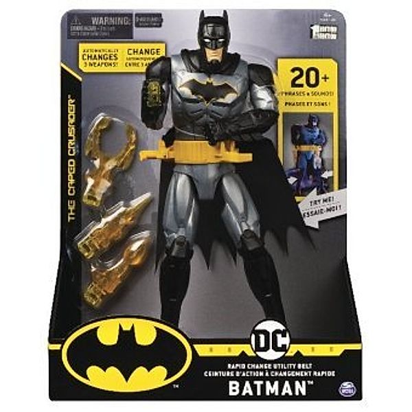 BAT Batman - 30 cm-Figur mit Waffengürtel
