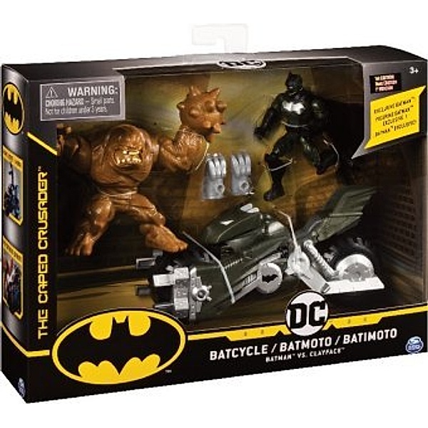 BAT Batman - Batcycle mit 2 10 cm-Figuren