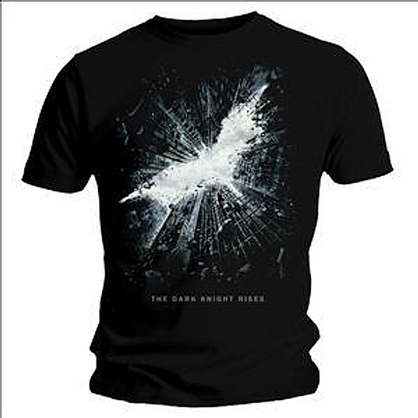 Batman T-Shirt The Dark Knight Rises - Cityscape (Größe: S), Batman-the Dark Knight Rises