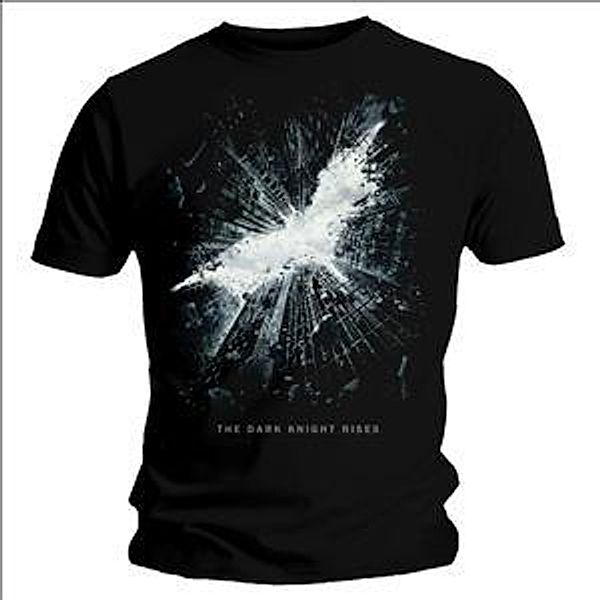 Batman T-Shirt The Dark Knight Rises - Cityscape (Größe: M), Batman-the Dark Knight Rises