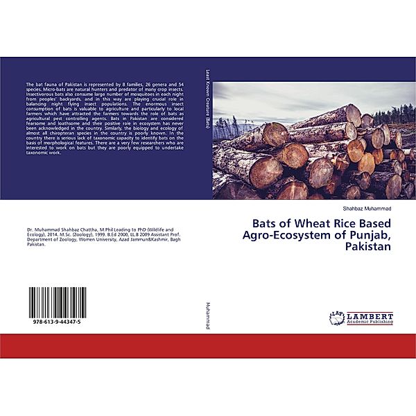 Bats of Wheat Rice Based Agro-Ecosystem of Punjab, Pakistan, Shahbaz Muhammad