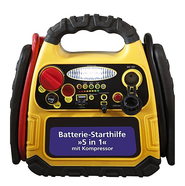 Batterie-Starthilfe, 5 in 1