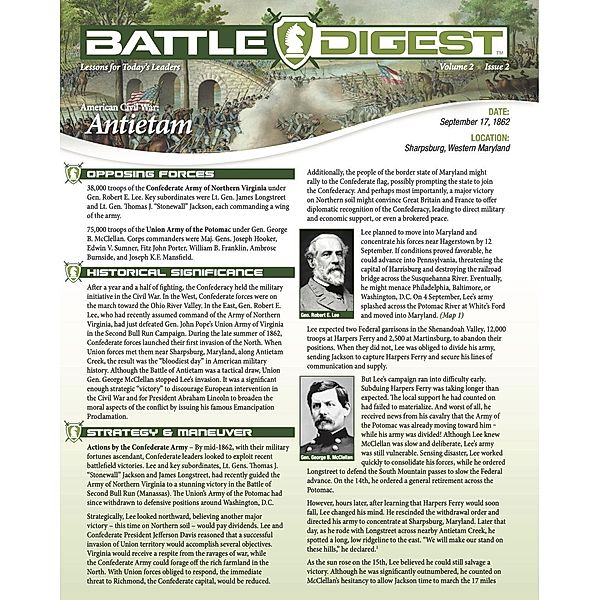 Battle Digest: Antietam / Battle Digest