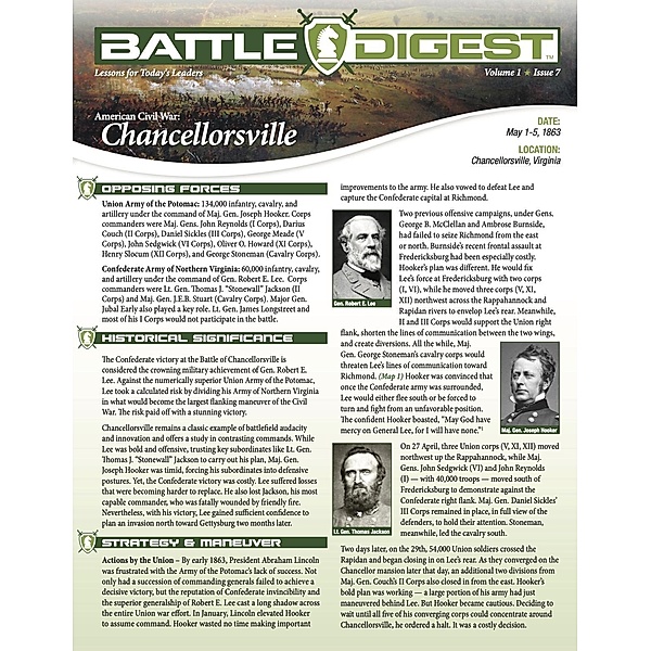 Battle Digest: Chancellorsville / Battle Digest