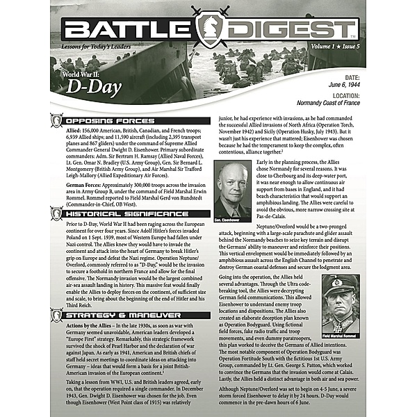 Battle Digest: D-Day / Battle Digest