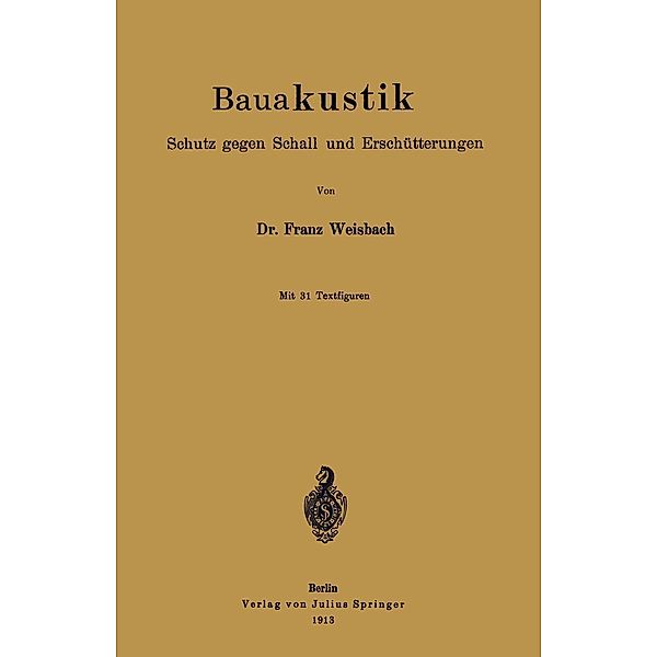 Bauakustik, Franz Weisbach