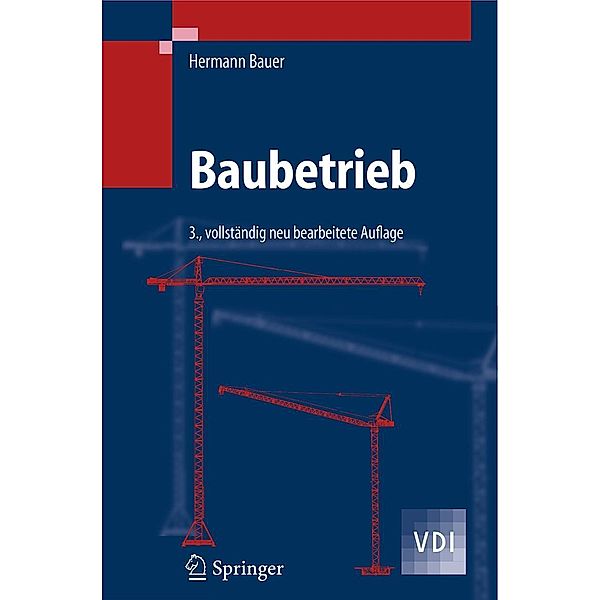Baubetrieb / VDI-Buch, Hermann Bauer