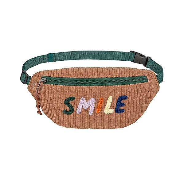 Lässig Bauchtasche LITTLE GANG SMILE (27x13) in caramel