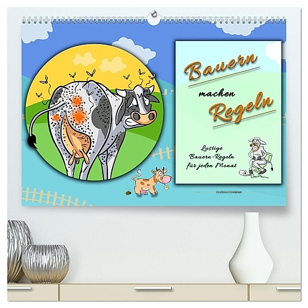 Bauern machen Regeln (hochwertiger Premium Wandkalender 2024 DIN A2 quer), Kunstdruck in Hochglanz, Peter Roder