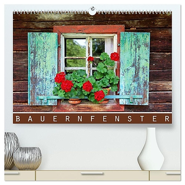 Bauernfenster (hochwertiger Premium Wandkalender 2024 DIN A2 quer), Kunstdruck in Hochglanz, Dirk Ehrentraut