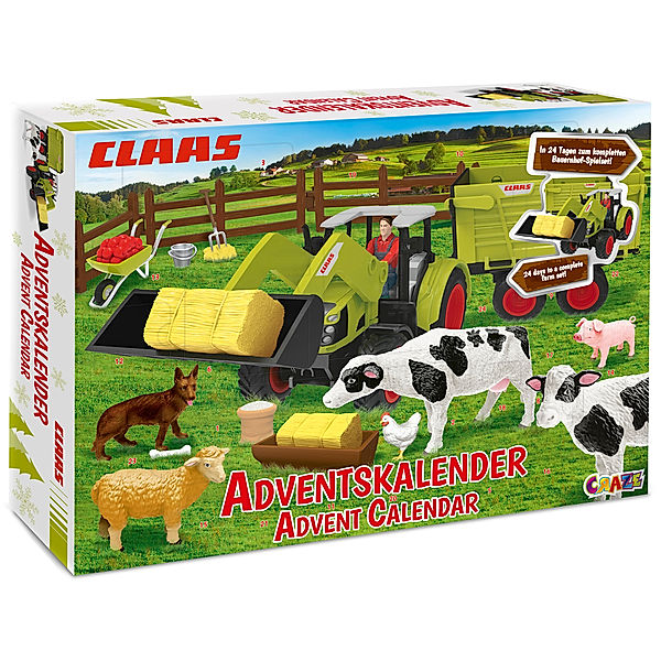 Craze Bauernhof Adventskalender 2023 von CLAAS