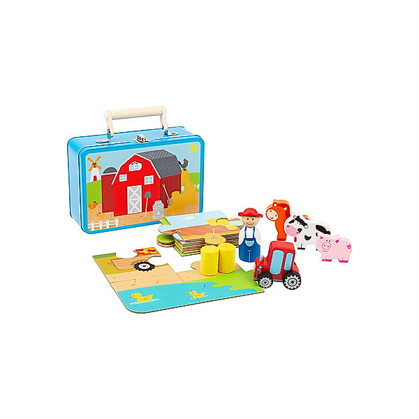 small foot® Bauernhof-Spielset COUNTRY im Koffer 20-teilig