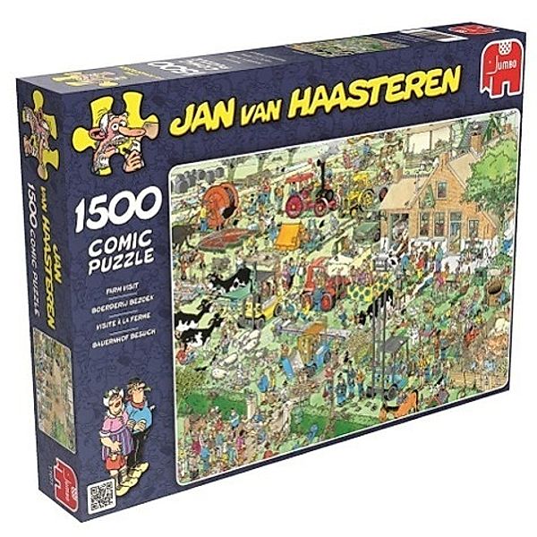 Bauernhofbesuch (Puzzle), Jan Van Haasteren