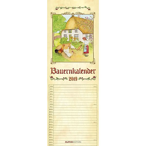 Bauernkalender 2019, ALPHA EDITION