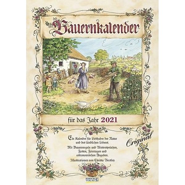 Bauernkalender für das Jahr 2021