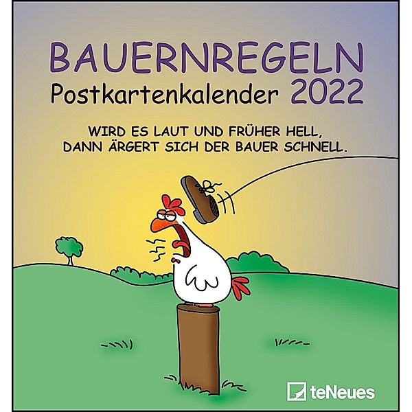 Bauernregeln 2022 - Postkarten-Kalender - Kalender-mit-Postkarten - zum-raustrennen - 16x17