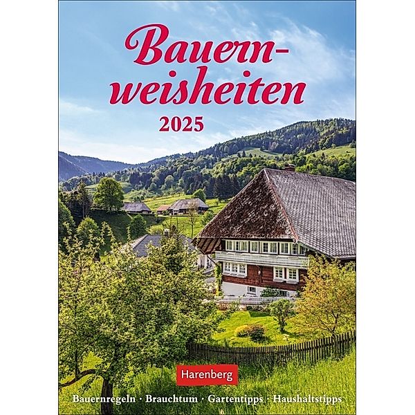 Bauernweisheiten Wochenkalender 2025 - Bauernregeln, Brauchtum, Gartentipps, Haushaltstipps, Jochen Dilling