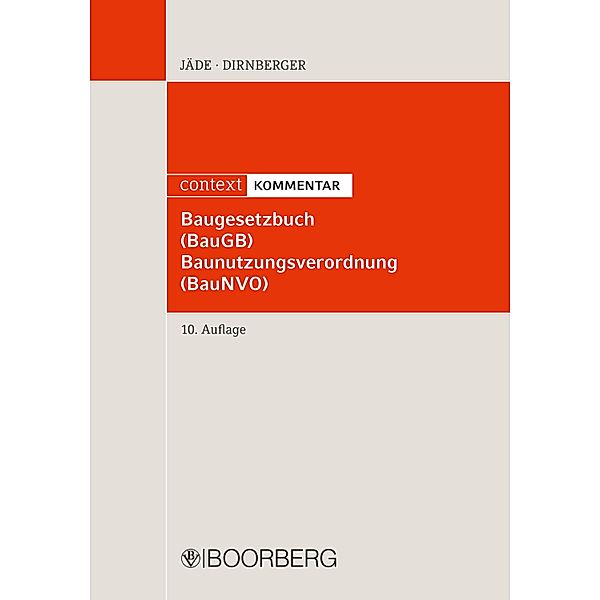 Baugesetzbuch (BauGB) Baunutzungsverordnung (BauNVO), Henning Jäde, Franz Dirnberger