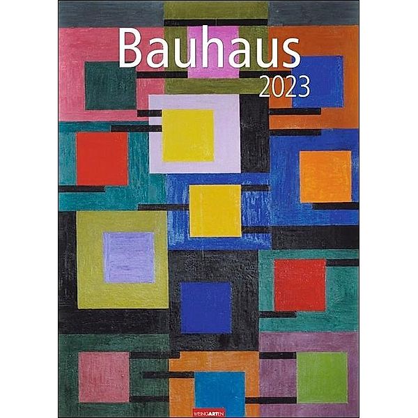 Bauhaus Kalender 2023. Hochwertiger Wandkalender mit 12 wichtigen Kunstwerken des 20. Jahrhunderts. Großer Kunst-Kalende