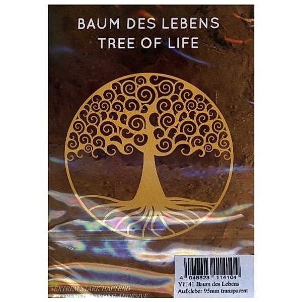 Baum des Lebens Aufkleber 95mm transparent