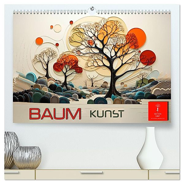 Baum Kunst (hochwertiger Premium Wandkalender 2025 DIN A2 quer), Kunstdruck in Hochglanz, Calvendo, Peter Roder