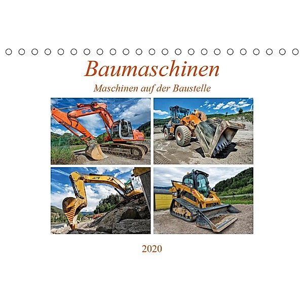 Baumaschinen - Maschinen auf der Baustelle (Tischkalender 2020 DIN A5 quer), Georg Niederkofler