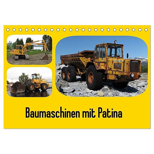 Baumaschinen mit Patina (Tischkalender 2024 DIN A5 quer), CALVENDO Monatskalender, Thomas Morper