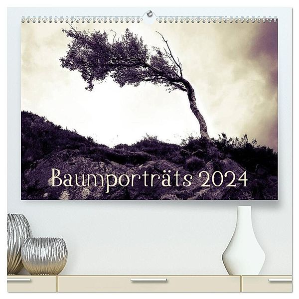 Baumporträts 2024 (hochwertiger Premium Wandkalender 2024 DIN A2 quer), Kunstdruck in Hochglanz, Katja Jentschura