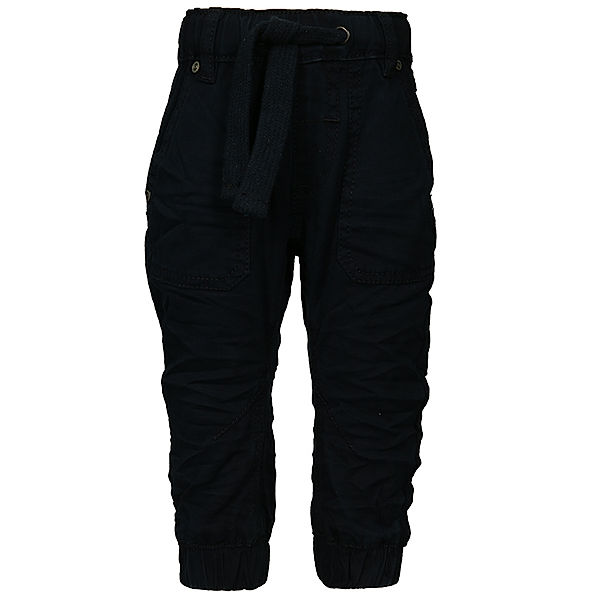 Minymo Baumwoll-Hose BAGGY Loose Fit in dark navy