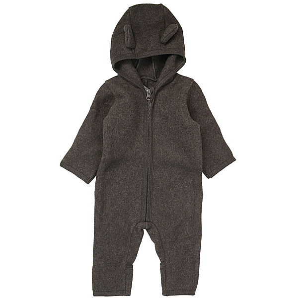 Huttelihut Baumwollfleece-Overall MUSHI in brown