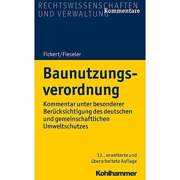 Baunutzungsverordnung, Hans Ulrich Stühler, Dietrich Determann, Christine Schimpfermann
